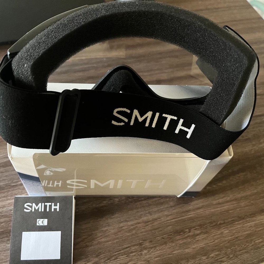 Black with Clear Lens Smith Optics Ski Goggles